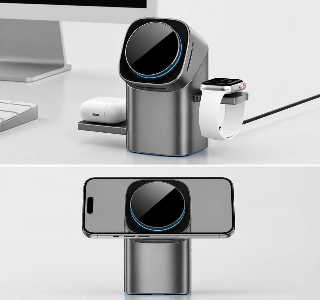Magnetic 3-in-1 Wireless Charger