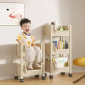 Trolley Bookshelf Kitchen Storage Rack Kitchencornernarrow Slit Storagecabinetbathroom Living Small Multi-Layer Simple Bookshelf