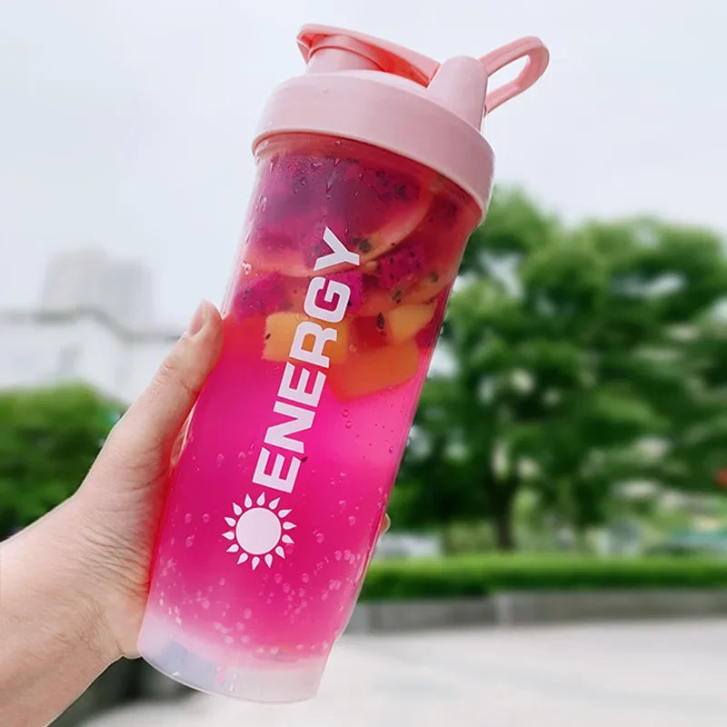500/700Mlsports Water Bottle Protein Shaker Outdoor Travel Portable Juicecup with Powder Case Coffee Mugs Leak Proof Drinkbottle