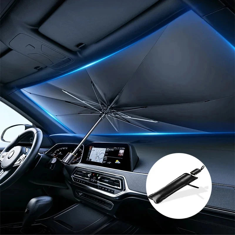 Car Sunshade Front Windshield Titanium Silver Thickened Sunshade anti UV Folding Car Sunshade Car Sunshade Accessories