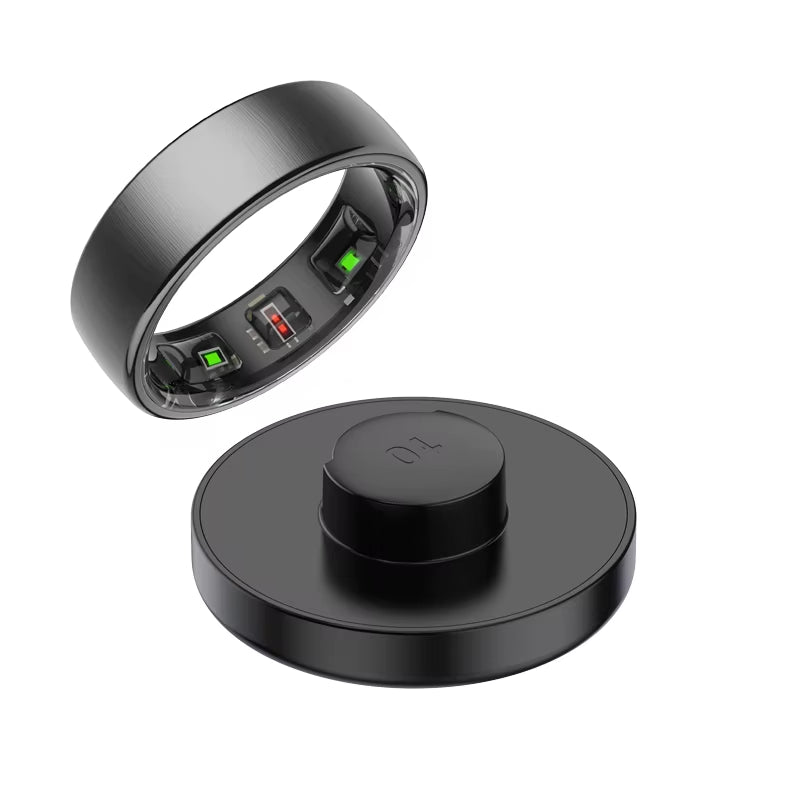 R10 Smart Ring for Men Women with Wireless Charging,Skintemperature Health and Sleep Monitor,Multi-Sport Modes for Andriod IOS