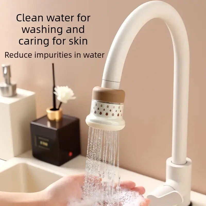 2PCS Minimalist Fresh Water Tap Filter for Home Use — Multi-Layer Filtration Purifier Tap for Kitchen Vegetable Washing, Splash Guard